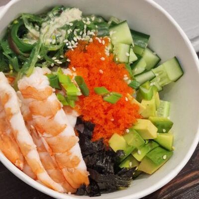 Боул с креветкой в Капибара кофейня по цене 800 ₽