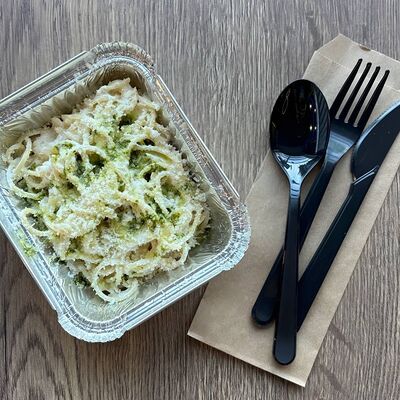 Спагетти сырныев Еду домой по цене 460 ₽