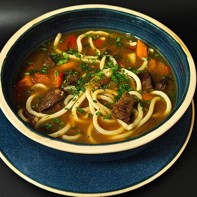 Узбекский лагман с говядиной в Байский по цене 650 ₽