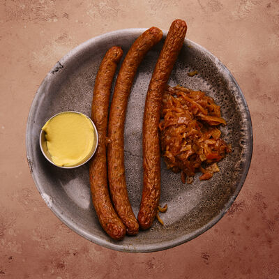 Колбаски говяжьи в The Pivo по цене 350 ₽