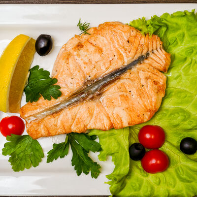 Стейк из семги со свежим лимоном в Эра Вкуса по цене 450 ₽