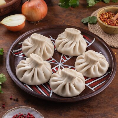 Хинкали со свининой и зеленью в Хинкальня по цене 19 р.