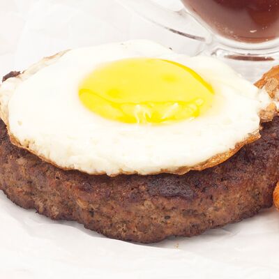 Двойной бифштекс с яйцом в Hot-Pizza по цене 465 ₽