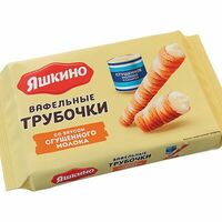 Вафельные трубочки Яшкино Со вкусом сгущённого молока в О, Пончики