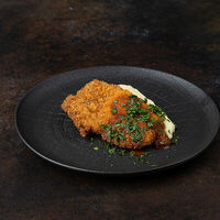 Шницель из цыпленка с пюре из цветной капусты в Город детей