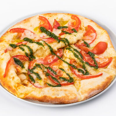 Хачапури с томатами и соусом Кинзмари в Хинкали Хо по цене 560 ₽