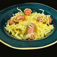 Паста с сосисками в Байский