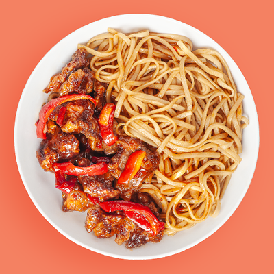 Говядина по-Пекински яндекс в Фьюжн экспресс по цене 330 ₽