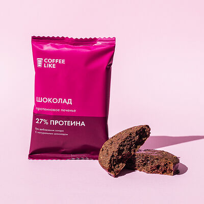 Печенье протеиновое с молочным шоколадом Cl, 40 гр в Coffee Like по цене 110 ₽