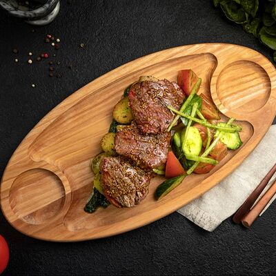 Филе Миньон Grill с картофелем Бейби и салатом в Мёд и мясо по цене 1300 ₽