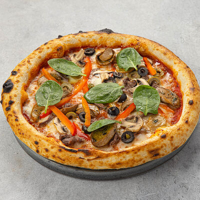 Пицца с томленой щекой и грибами 22 см в Peperoni по цене 750 ₽