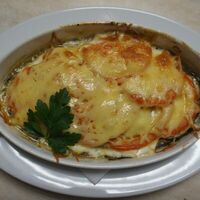 Язык, запеченный с овощами в Le Buffet