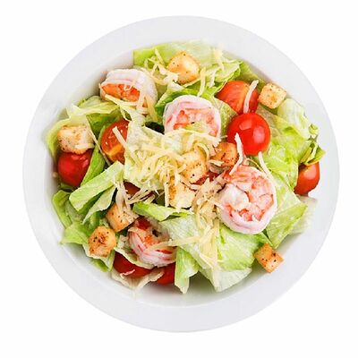 Салат Цезарь с креветкой в Spb по цене 485 ₽