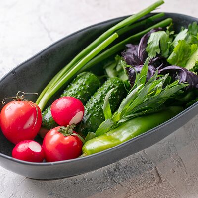 Свежие овощи и зелень в ODA по цене 1830 ₽