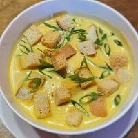 Сырный крем-суп в Суп с котом