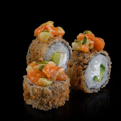 Креветка лосось в кисло-сладком соусе в Katanasushi по цене 870 ₽