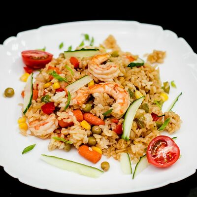 Тяхан с креветками в АСА-Суши по цене 390 ₽