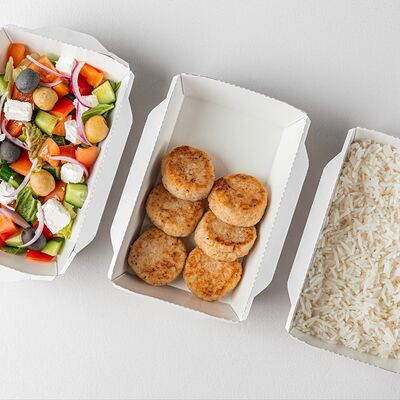 Семейный ужин №2 с рыбными котлетами в Карин по цене 2850 ₽