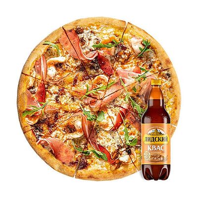De Luxe и Лидский квас в ПиццаМания по цене 36 р.