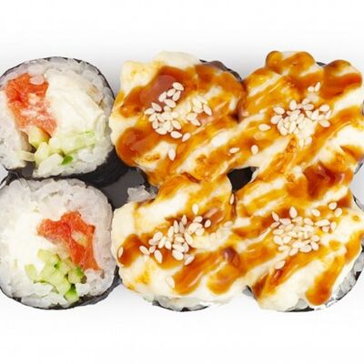Запечённый лосось в Каратэ Суши по цене 575 ₽