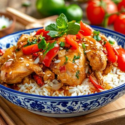 Курица по-тайски в Лагманная по цене 550 ₽
