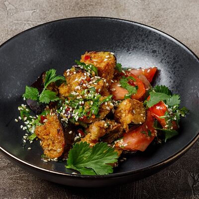 Салат с жареными баклажанами в Geografia по цене 530 ₽