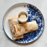 Блины с ветчиной, томатами и сыромв Хуторок на Пушкина