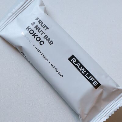 Батончик R. a. w. life кокосовый в Бодрая выдра по цене 290 ₽