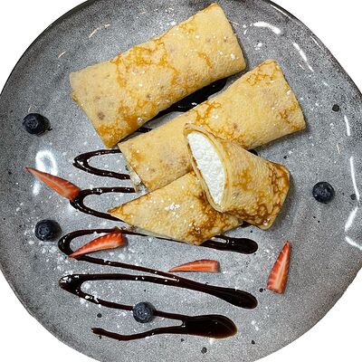 Блинчики с творогом в The art cafe по цене 435 ₽