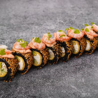 Копченый угорь с креветками в No mercy food по цене 1070 ₽