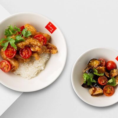 Комбо Курочка по-тайски и салат из баклажанов по-тайски в Том Ям по цене 1370 ₽