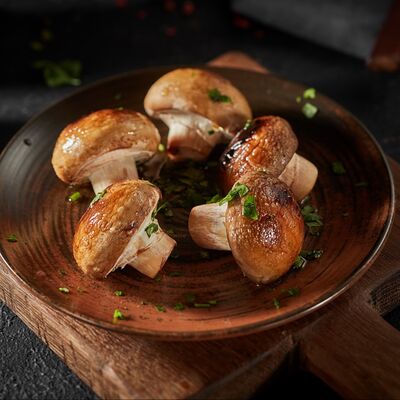 Шампиньоны на углях в #наУГЛЯХ по цене 320 ₽