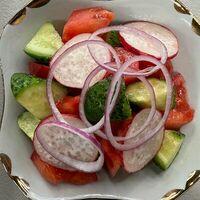 Овощной салат в Узбекская кухня