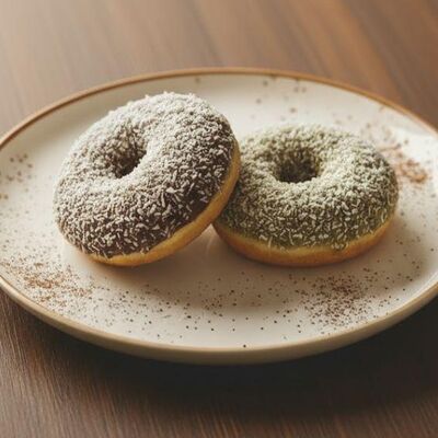 Донат Кокосовый с Начинкой Пломбирв Cafecafe по цене 160 ₽