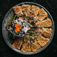 Сашими лосось в новом стиле в Shima