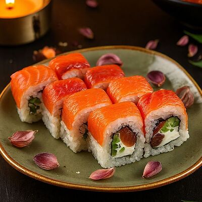 Ролл Филадельфия с лососем в Shegai Family по цене 720 ₽