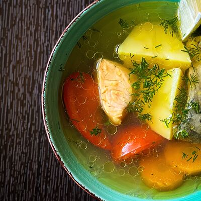 Похлёбка рыбная из судака и семги в Навруз по цене 457 ₽