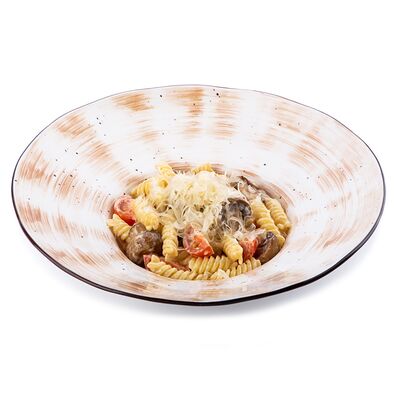 Паста с шампиньонами и томатами черри в Trattoria по цене 708 ₽