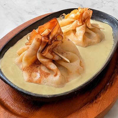 Блины с жюльеном в Хуторок на Пушкина по цене 390 ₽