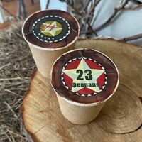 Шоколадный торт в стаканчике с собойв Dini Di