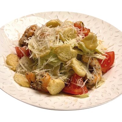 Салат Цезарь с креветками в Sopranos по цене 720 ₽