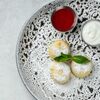 Сырники из рикотты с клубничным муссом и сметаной в Hygge Kafe по цене 390