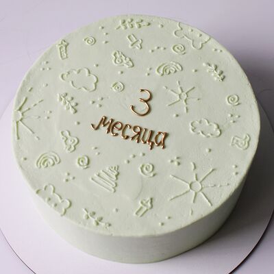 Торт на каждый месяц малыша 3 месяца в Miracle bakery по цене 3999 ₽