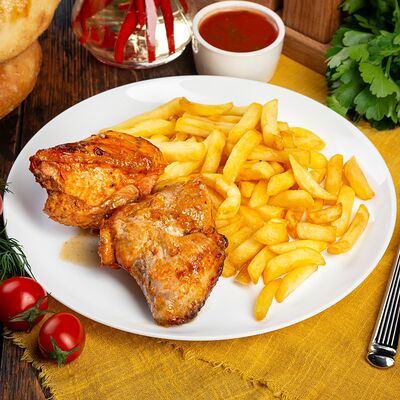 Курица с картошкой фри в Маргилан по цене 430 ₽