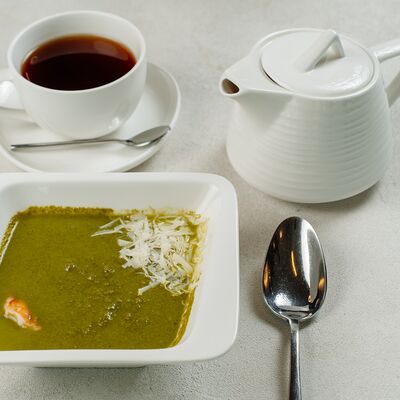 Крем-суп из шпината в Balance cafe по цене 621 ₽