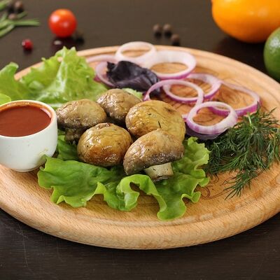 Шампиньоны на мангале в Шик Шашлык по цене 350 ₽