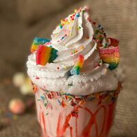 Милкшейк клубничный в Сироп