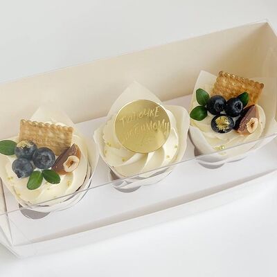 Набор капкейков Папе 3шт. в Tortterry по цене 1200 ₽