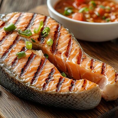 Шашлык из семги в У Вольфовича по цене 950 ₽