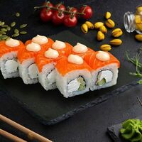 Ролл Филадельфия кремовая шапочка в Веселый Самурай Sushi Premium